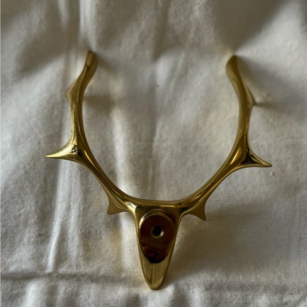 Brass Antler Wall Decor